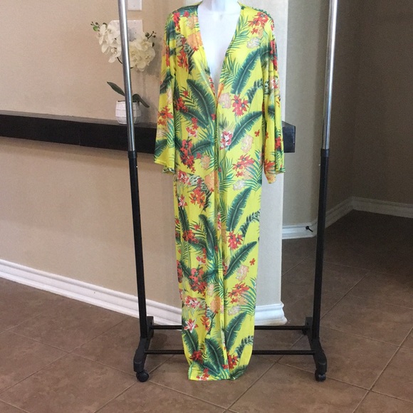 Bohemian 3 Piece Swimsuit Bathing Suit With Cover Up Extra Large NWOT - Picture 2 of 10